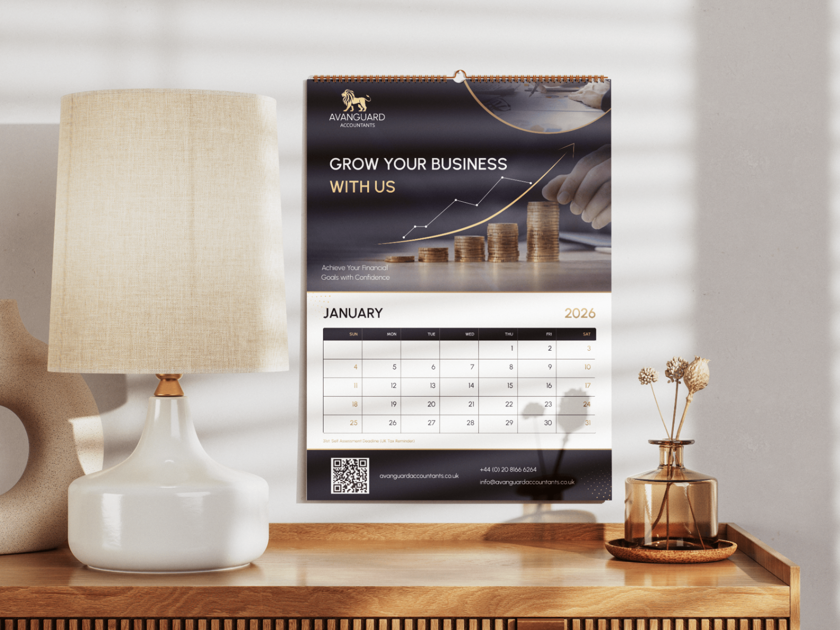 Avanguard Branded Calendar